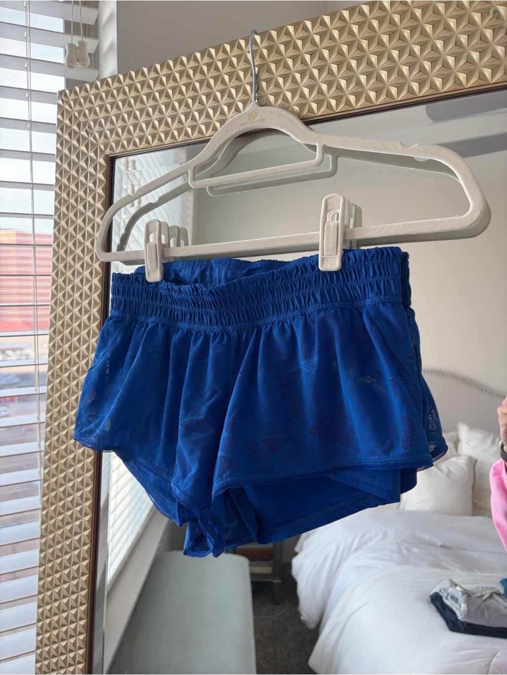 lululemon athletica Blue Athletic Mesh Layered Shorts
